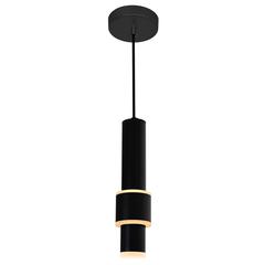 Lena LED Integrated Mini Pendant With Black Finish