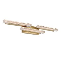 Valira Integrated LED Brass Vanity Light