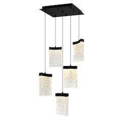 Lava Integrated LED Black Mini Pendant