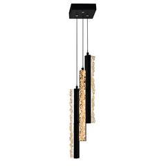 Stagger Integrated LED Black Mini Pendant