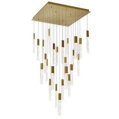 Greta Integrated LED Brass Chandelier