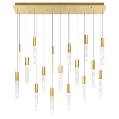 Greta Integrated LED Brass Chandelier