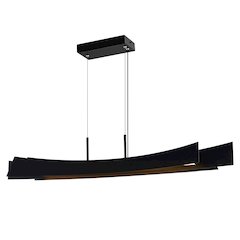 Candora Integrated LED Black Island/Pool Table Light