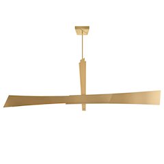 Solara Integrated LED Brass Chandelier
