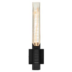 Petra Integrated LED 22in Sand Black Indoor-Outdoor Wall Light