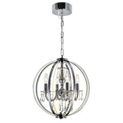 Abia 4 Light Up Chandelier With Chrome Finish