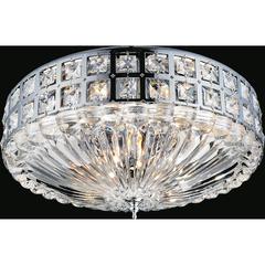 Bloome 6 Light Bowl Flush Mount With Chrome Finish
