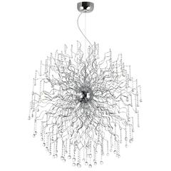 Cherry Blossom 48 Light Chandelier With Chrome Finish