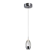 Perrier 1 Light Down Mini Pendant With Chrome Finish