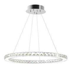 Ring LED Chandelier With Chrome Finish
