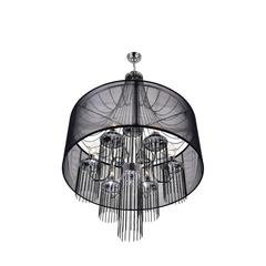 Amelia 6 Light Drum Shade Chandelier With Chrome Finish