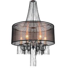 Amelia 6 Light Drum Shade Chandelier With Chrome Finish