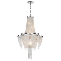 Taylor 7 Light Down Chandelier With Chrome Finish