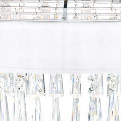 Franca 4 Light Drum Shade Flush Mount With Chrome Finish