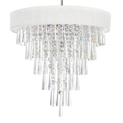 Franca 8 Light Drum Shade Chandelier With Chrome Finish