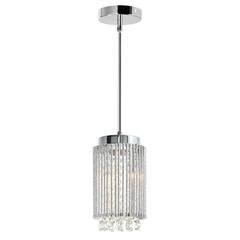 Claire 2 Light Drum Shade Mini Pendant With Chrome Finish