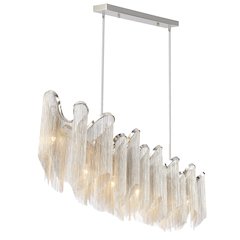 Daisy 7 Light 47in Chrome Down Chandelier