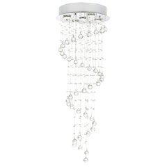 Spiral 5 Light Flush Mount With Chrome Finish