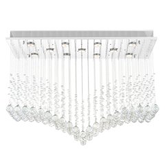 Twinkle 11 Light Flush Mount With Chrome Finish