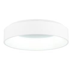 Arenal LED Drum Shade Flush Mount With White Finish