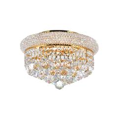 Empire 4 Light Flush Mount With Gold Finish