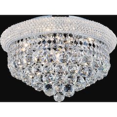 Empire 5 Light Flush Mount With Chrome Finish