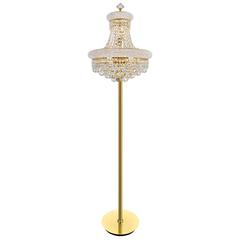 Empire 8 Light Floor Lamp With Gold Finish