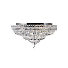 Stefania 21 Light Bowl Flush Mount With Chrome Finish