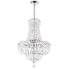 Stefania 17 Light Down Chandelier With Chrome Finish