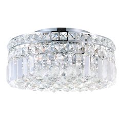 Colosseum 4 Light Flush Mount With Chrome Finish