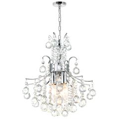 Princess 3 Light Mini Chandelier With Chrome Finish