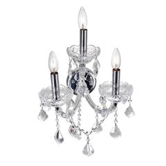 Maria Theresa 3 Light Wall Sconce With Chrome Finish