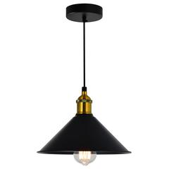 Brave 1 Light Down Mini Pendant With Black Finish
