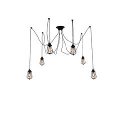 Tomaso 6 Light Multi Light Pendant With Black Finish
