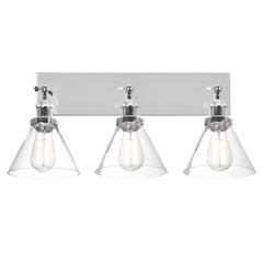 Eustis 3 Light Wall Sconce With Polished Nickel Finish