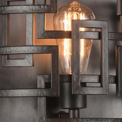 Litani 1 Light Wall Sconce With Brown Finish