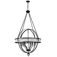 Arkansas 6 Light Chandelier With Black Finish