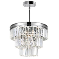 Weiss 5 Light Down Chandelier With Chrome Finish