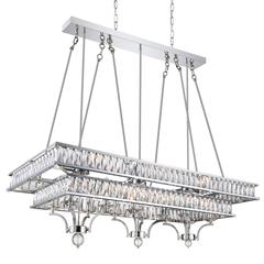 Shalia 20 Light Island Chandelier With Chrome Finish