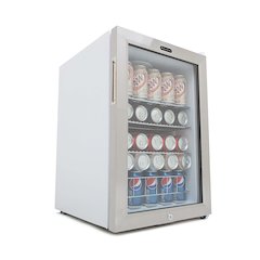 Can Freestanding Beverage Refrigerator cooler With Lock Stainless Steel