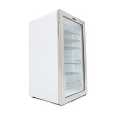 Can Freestanding Beverage Refrigerator cooler with Lock Stainless Steel
