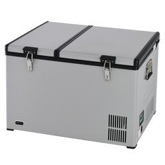 FM-901DZ 90 Quart Dual Zone Portable Fridge/Freezer with 12V Option and Wheels