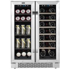 BWB-2060FDS 24″ Built-In French Door Dual Zone 20 Bottle Wine Refrigerator