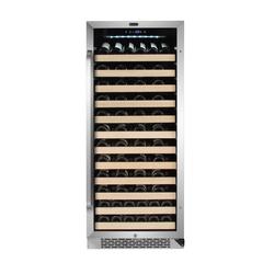 100 Bottle Built-in Stainless Steel Compressor Wine Refrigerator
