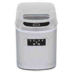 Compact Portable Ice Maker 27 lb capacity - Metallic Silver