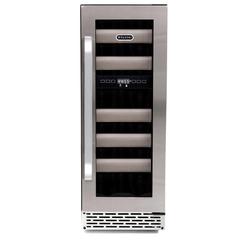 Elite 17 Bottle Seamless Stainless Steel Door Dual Zone
