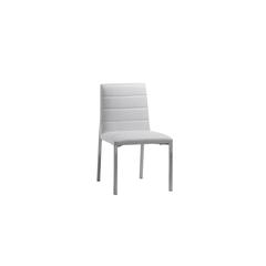 Amalfi Metal Back Chair in White, set of 2