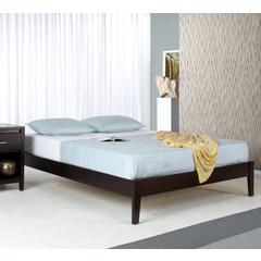 Simple Wood Platform Bed in Espresso
