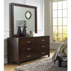 Riva Six Drawer Dresser in Chocolate Brown (2024)