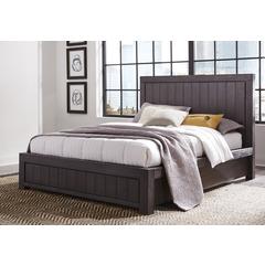 Heath Wood Platform Bed in Basalt Grey